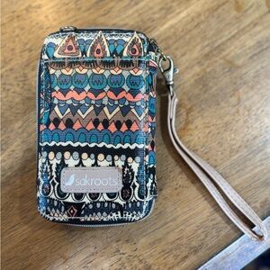 Sakroots Vibrant Pattern Phone Wristlet